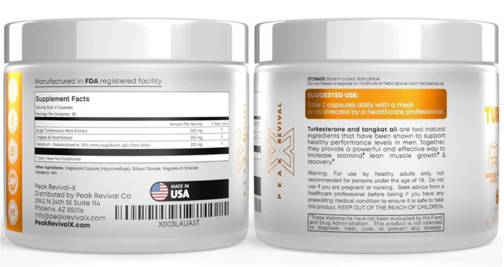 Turkesterone & Tongkat Ali - Testosterone Capsules