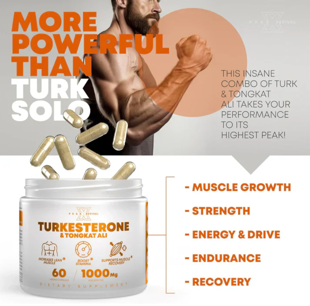Turkesterone & Tongkat Ali - Testosterone Capsules