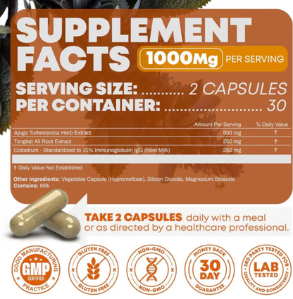 Turkesterone & Tongkat Ali - Testosterone Capsules